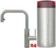 QUOOKER FLEX SQUARE COMBI (+) B Einhebelmischer Zugauslauf Edelstahl & 100C Armatur Kochendwasserhahn (COMBI+FXSSST)