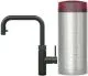 QUOOKER FLEX SQUARE COMBI (+) B Einhebelmischer Zugauslauf Schwarz matt PVD & 100C Armatur Kochendwasserhahn (COMBI+FXSBLK)