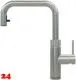QUOOKER FLEX SQUARE Zugauslauf Edelstahl Kchenarmatur mit 5 in 1 Funktion und elektronischer Steuerung (FXSSST) {NUR Armatur}
