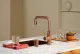 QUOOKER FLEX SQUARE Zugauslauf Kupfer Rose' PVD Kchenarmatur mit 5 in 1 Funktion und elektronischer Steuerung (FXSRCO) {NUR Armatur}