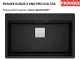 FRANKE Kchensple Kubus 2 Pro KNG PRO 610-73 A HLB Fragranit+ Granitsple / Einbausple mit Siebkorb als Druckknopfventil inklusive Zubehr