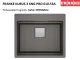 FRANKE Kchensple Kubus 2 Pro KNG PRO 610-53 A HLB Fragranit+ Granitsple / Einbausple mit Siebkorb als Druckknopfventil inklusive Zubehr