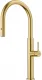 FRANKE Kchenarmatur Pescara J Einhebelmischer Edelstahl Gold (PVD) mit Auszugsbrause umstellbar 360 schwenkbarer Auslauf