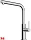 FRANKE Kchenarmatur Maris Slim L Einhebelmischer Chrom mit Festauslauf 360 schwenkbar