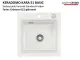 Systemceram KeraDomo KARA 51-BASIC Keramiksp�le / Einbausp�le in Standardfarben f�r die K�che