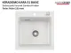 Systemceram KeraDomo KARA 51-BASIC Keramiksp�le / Einbausp�le in Standardfarben f�r die K�che