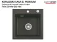 Systemceram KeraDomo KARA 51-PREMIUM Keramiksp�le / Einbausp�le in Sonderfarben f�r die K�che