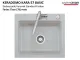 Systemceram KeraDomo KARA 57-BASIC Keramiksp�le / Einbausp�le in Standardfarben f�r die K�che