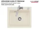 Systemceram KeraDomo KARA 57-PREMIUM Keramiksp�le / Einbausp�le in Sonderfarben f�r die K�che