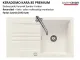 Systemceram KeraDomo KARA 85-PREMIUM Keramiksp�le / Einbausp�le in Sonderfarben f�r die K�che