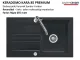 Systemceram KeraDomo KARA 85-PREMIUM Keramiksp�le / Einbausp�le in Sonderfarben f�r die K�che
