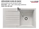 Systemceram KeraDomo KARA 85-BASIC Keramiksp�le / Einbausp�le in Standardfarben f�r die K�che