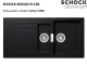 ❎ SCHOCK Kchensple Signus D-150 Cristadur Nano-Granitsple / Einbausple mit Drehexcenter