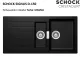 ❎ SCHOCK Kchensple Signus D-150 Cristadur Nano-Granitsple / Einbausple mit Drehexcenter