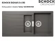 ❎ SCHOCK Kchensple Signus D-150 Cristadur Nano-Granitsple / Einbausple mit Drehexcenter