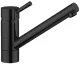 AQUA CUCINA� K�chenarmatur Pepper 40000-S Einhebelmischer Mattschwarz mit Festauslauf schwenkbar