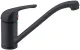 AQUA CUCINA� K�chenarmatur Basic T9505S Einhebelmischer Mattschwarz mit Festauslauf 360� schwenkbar