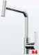 AQUA CUCINA� K�chenarmatur SF1 55507-00 Einhebelmischer Chrom mit Schlauchbrause schwenkbar 2-Strahlarten