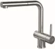 AQUA CUCINA� K�chenarmatur LAGO-S 45011-E Einhebelmischer Edelstahl massiv mit Zugauslauf schwenkbar Niederdruck