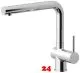 AQUA CUCINA� K�chenarmatur LAGO-S 45011-00 Einhebelmischer Chrom mit Zugauslauf schwenkbar Niederdruck