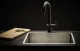 REGINOX K�chensp�le New York 45x40 (L) Comfort Einbausp�le Edelstahl 3 in 1 mit Flachrand Siebkorb als Stopfenventil