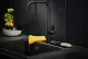 REGINOX K�chenarmatur Pearl Schwarz matt (R32800) Einhebelmischer mit Festauslauf 360� schwenkbarer Auslauf