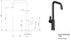 REGINOX K�chenarmatur Pearl Schwarz matt (R32800) Einhebelmischer mit Festauslauf 360� schwenkbarer Auslauf