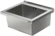 KUNe Arbeits-/ Mehrzweckbecken Alevum 45 KWB25-45 wandh�ngend gekantetes und geschwei�tes Ausgussbecken (Beckentiefe 250mm)