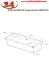 KUNe Arbeits-/ Mehrzweckbecken Alevum 105 KWB25-105 wandh�ngend gekantetes und geschwei�tes Ausgussbecken (Beckentiefe 250mm)