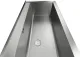 KUNe Arbeits-/ Mehrzweckbecken Alevum 105 KWB25-105 wandh�ngend gekantetes und geschwei�tes Ausgussbecken (Beckentiefe 250mm)