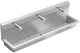 KWC PROFESSIONAL Planox Waschplatzeinheit mit Selbstschluss-Eingriffmischern PL18USM f�r Wandmontage Breite 1800mm (3600013141)