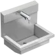 KWC PROFESSIONAL Planox Waschplatzeinheit mit F5L Therm Thermostat Einhebel Waschbatterie PL6ULT f�r Wandmontage Breite 600mm (3600013109)