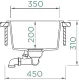 SCHOCK K�chensp�le Kaia N-100S Cristadur� Nano-Granitsp�le / Einbausp�le mit Drehexcenter