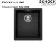 SCHOCK K�chensp�le Kaia N-100S Cristadur� Nano-Granitsp�le / Einbausp�le mit Drehexcenter