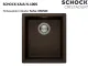 SCHOCK K�chensp�le Kaia N-100S Cristadur� Nano-Granitsp�le / Einbausp�le mit Drehexcenter