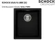 SCHOCK K�chensp�le Kaia N-100S-U Cristadur� Nano-Granitsp�le / Unterbausp�le mit Drehexcenter
