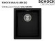 SCHOCK K�chensp�le Kaia N-100S-U Cristadur� Nano-Granitsp�le / Unterbausp�le mit Drehexcenter