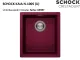 SCHOCK K�chensp�le Kaia N-100S-U Cristadur� Nano-Granitsp�le / Unterbausp�le mit Drehexcenter