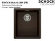 SCHOCK K�chensp�le Kaia N-100S-FB Cristadur� Nano-Granitsp�le fl�chenb�ndig mit Drehexcenter