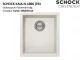 SCHOCK K�chensp�le Kaia N-100S-FB Cristadur� Nano-Granitsp�le fl�chenb�ndig mit Drehexcenter