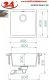 SCHOCK K�chensp�le Kaia N-100 Cristadur� Nano-Granitsp�le / Einbausp�le mit Drehexcenter