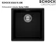 SCHOCK K�chensp�le Kaia N-100 Cristadur� Nano-Granitsp�le / Einbausp�le mit Drehexcenter