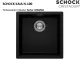 SCHOCK K�chensp�le Kaia N-100 Cristadur� Nano-Granitsp�le / Einbausp�le mit Drehexcenter