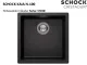 SCHOCK K�chensp�le Kaia N-100 Cristadur� Nano-Granitsp�le / Einbausp�le mit Drehexcenter