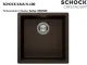 SCHOCK K�chensp�le Kaia N-100 Cristadur� Nano-Granitsp�le / Einbausp�le mit Drehexcenter