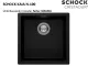 SCHOCK K�chensp�le Kaia N-100-U Cristadur� Nano-Granitsp�le / Unterbausp�le mit Drehexcenter