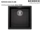 SCHOCK K�chensp�le Kaia N-100-U Cristadur� Nano-Granitsp�le / Unterbausp�le mit Drehexcenter