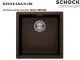 SCHOCK K�chensp�le Kaia N-100-U Cristadur� Nano-Granitsp�le / Unterbausp�le mit Drehexcenter