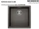 SCHOCK K�chensp�le Kaia N-100-U Cristadur� Nano-Granitsp�le / Unterbausp�le mit Drehexcenter