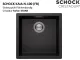 SCHOCK K�chensp�le Kaia N-100-FB Cristadur� Nano-Granitsp�le fl�chenb�ndig mit Drehexcenter